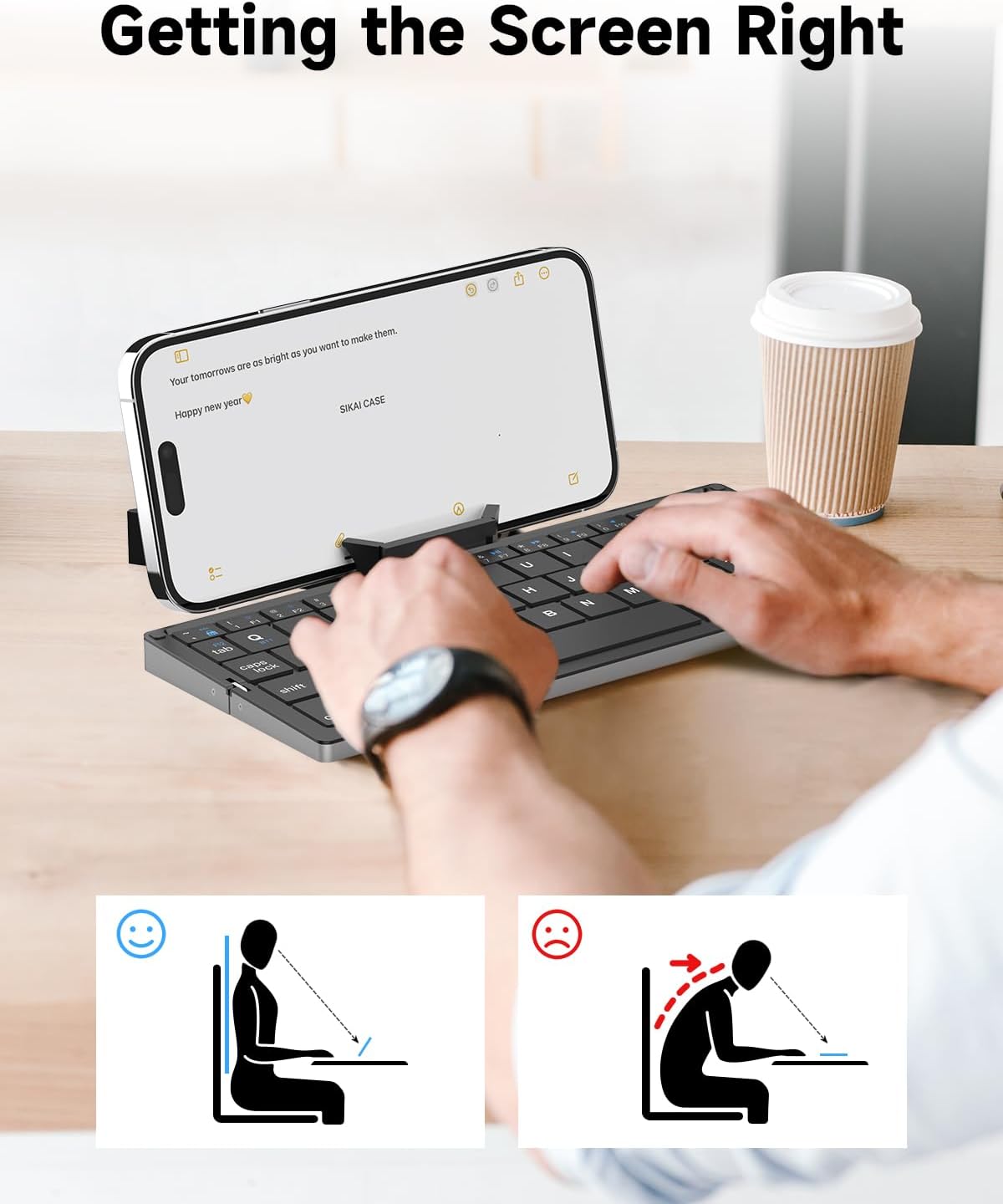 Mini Folding Bluetooth Keyboard