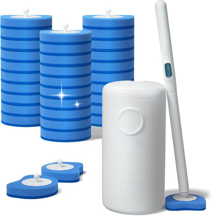 Disposable Toilet Brush with 32 Refills