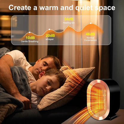 Mini Portable Electric Fan Heater