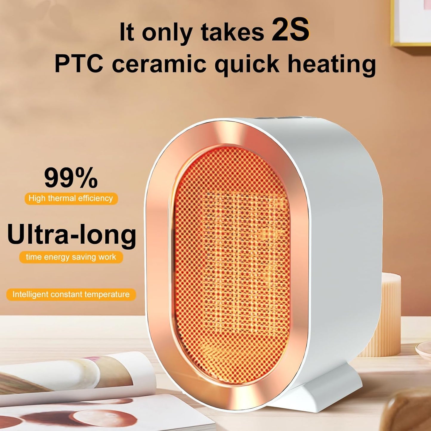 Mini Portable Electric Fan Heater
