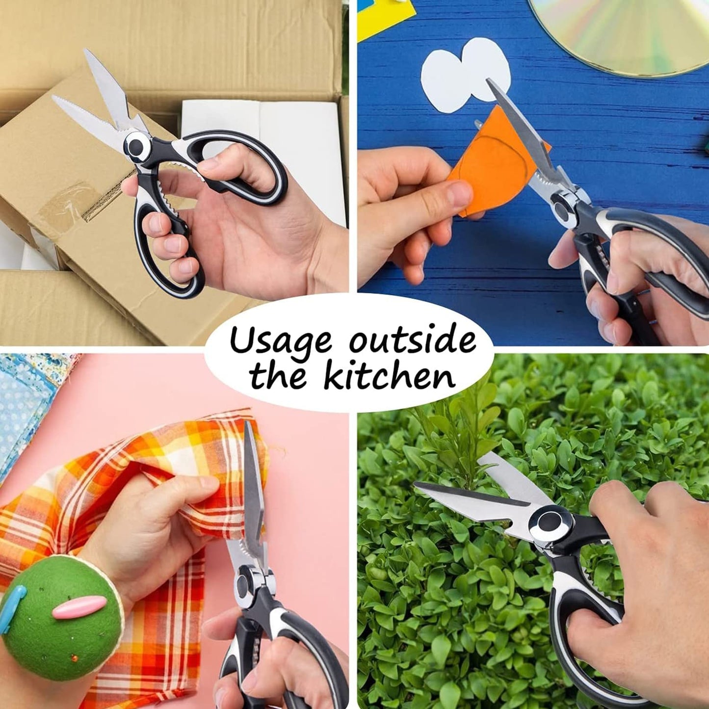 Multi-functional Stainless Steel Kitchen Scissors