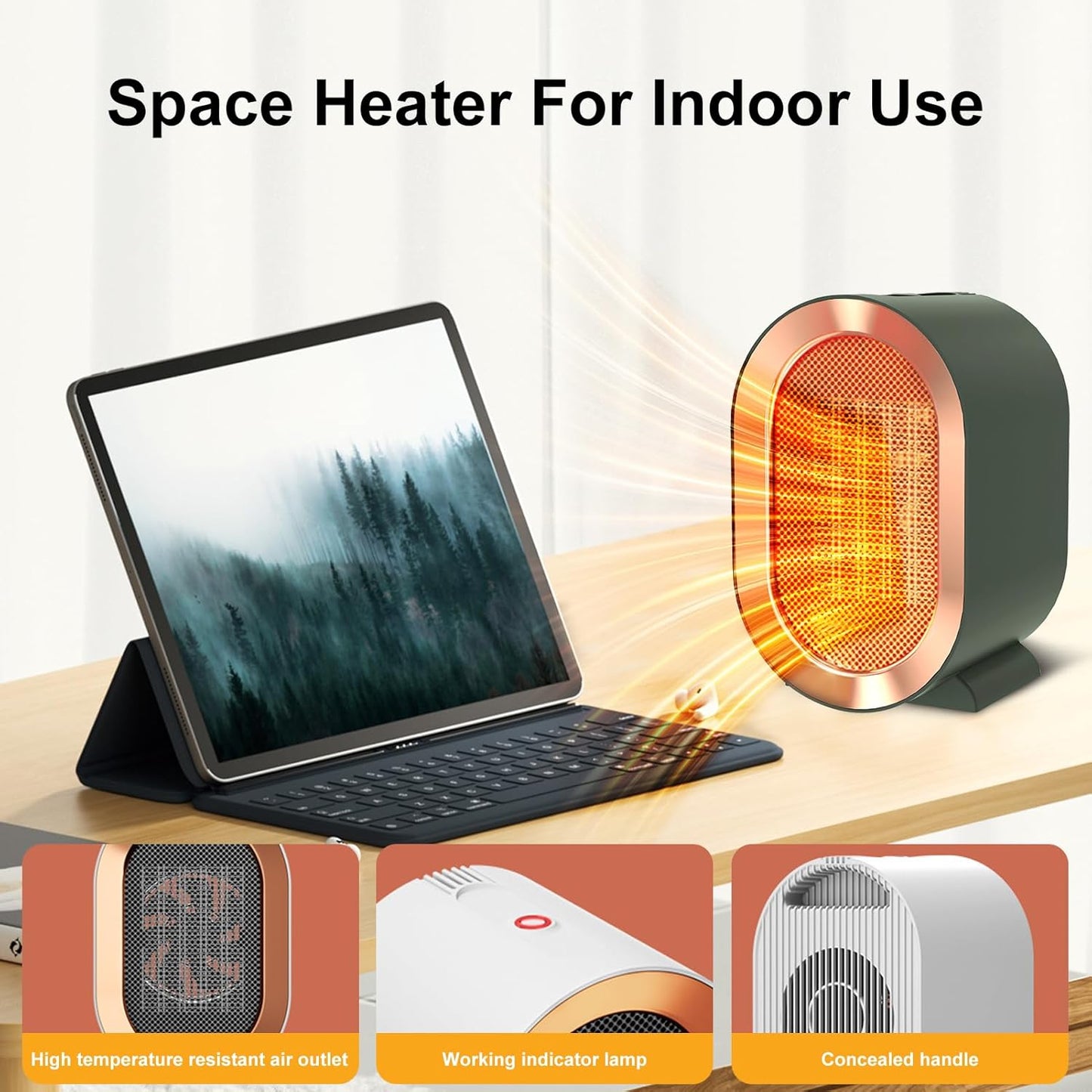 Mini Portable Electric Fan Heater