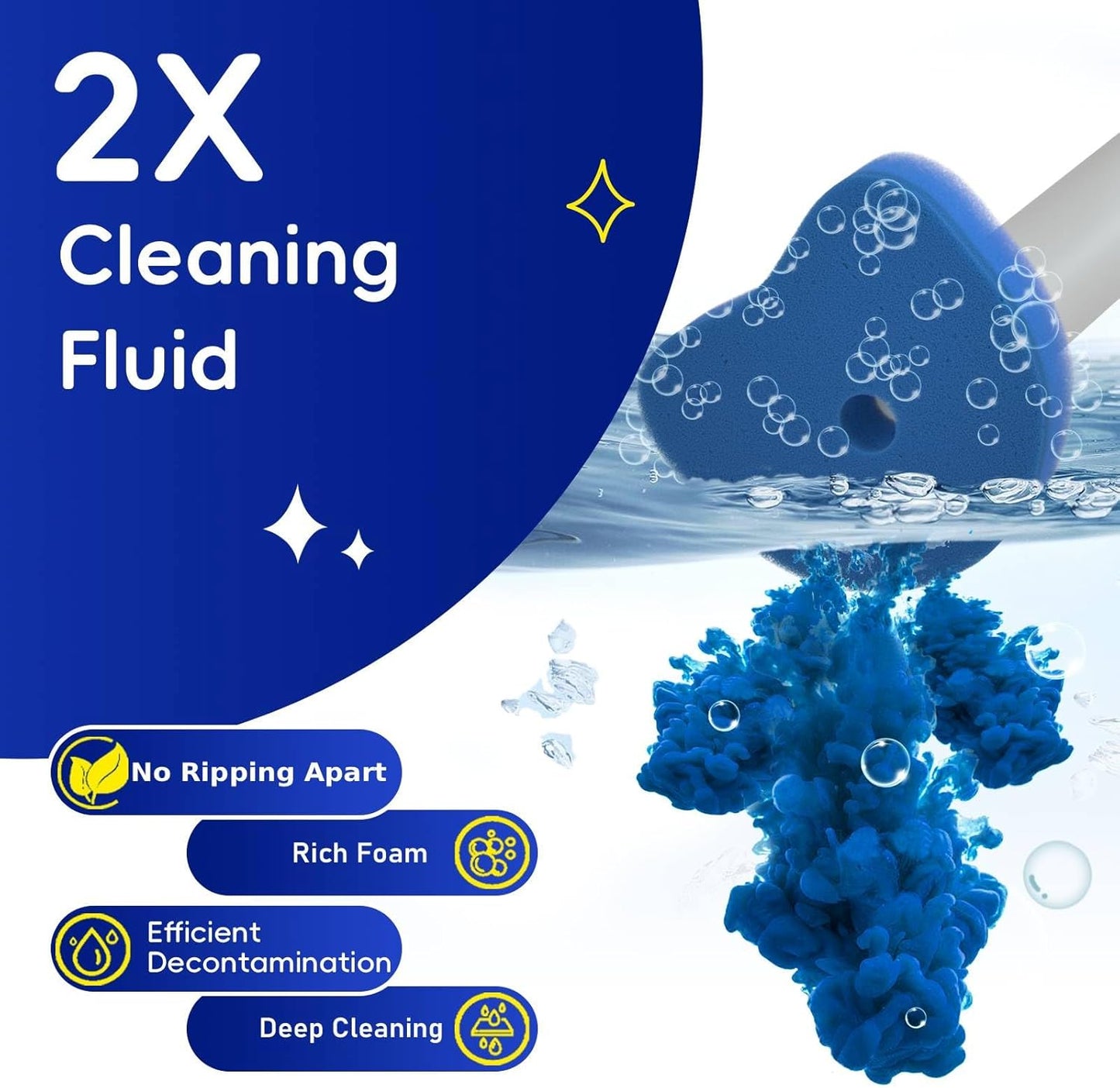 Disposable Toilet Brush with 32 Refills