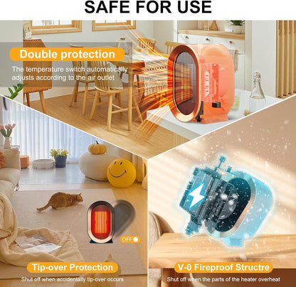 Mini Portable Electric Fan Heater