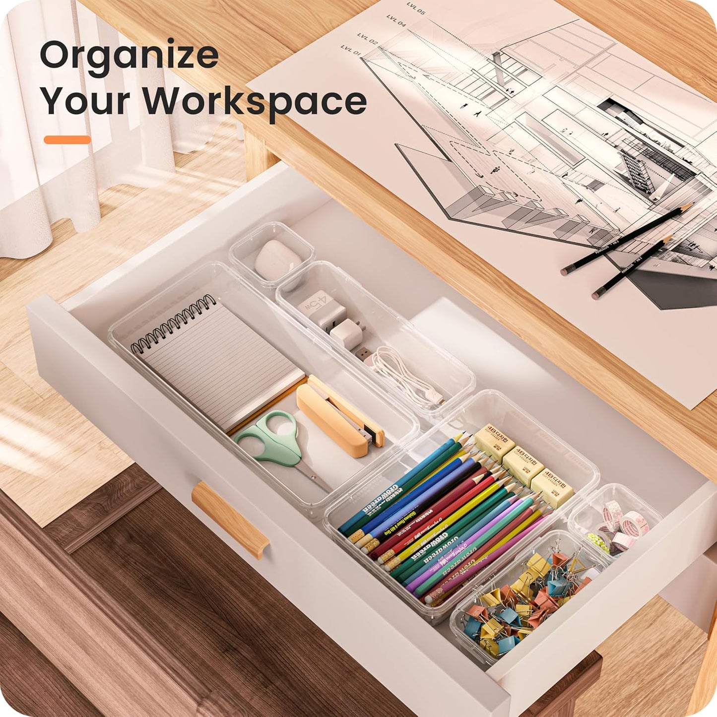 Compact Drawer Organizer (Pack of 25)