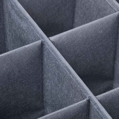 Under Bed Shoe Storage Organizer, Adjustable Dividers Fit 16 Compartments