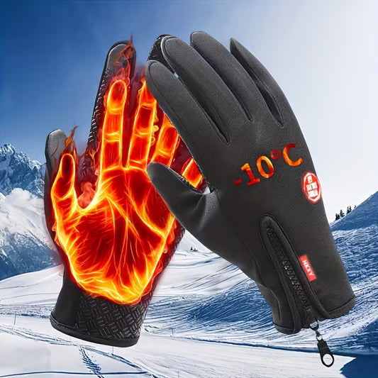 ThermaGloves™ – Waterproof Winter Gloves (Premium Quality)
