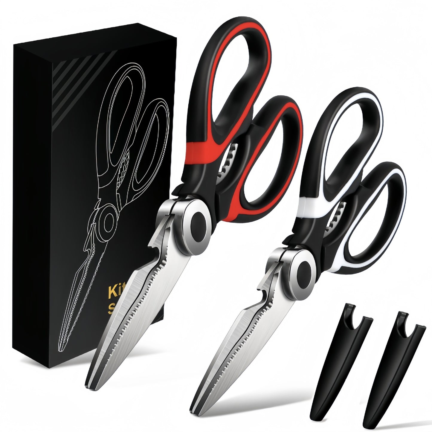 Multi-functional Stainless Steel Kitchen Scissors